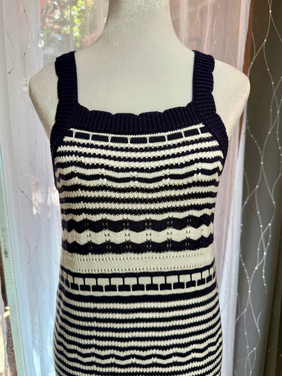 Joie Dresses & Skirts - NWOT‎ Joie Crochet Midi Dress Navy White Stripes Size M